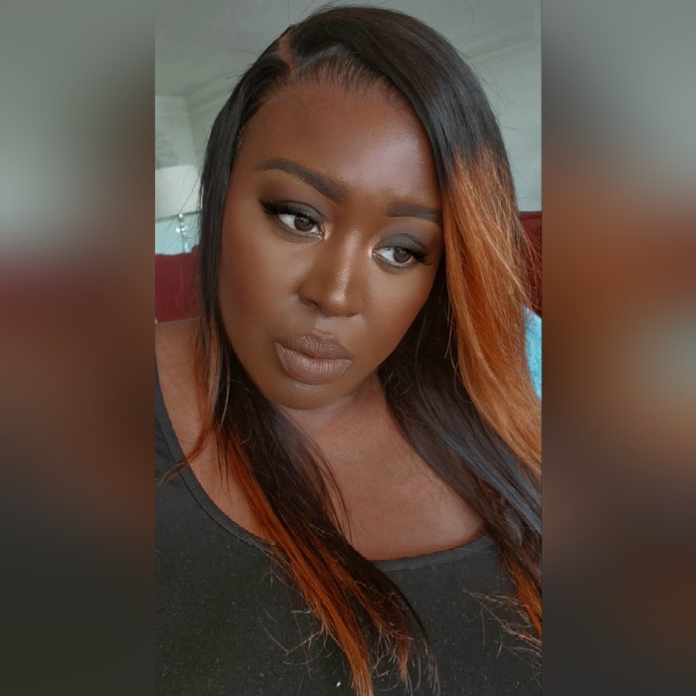 Pre❤Gently Worn (Once) Human Hair HD 13X4 LACE FRONTAL Ombre Wig: 16 inches - Picture 14 of 15